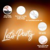 UponRay Neon light production Let's Party luminous character party wedding