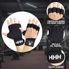 HHH Gym Gloves Weight Lifting Gym Gel padded Gloves strap