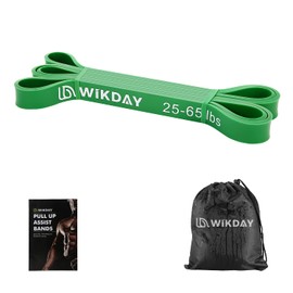 WIKDAY Resistance Bands for Working Out, Exercise Bands, Workout Bands, Pull Up Assistance Bands for Body Stretching Training Physical Therapy Muscle Training for Men & Women Green (25-65 lbs)