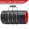 2PCS Silicone Hump Hose Charge Air Cooler,4-ply Aramid Reinforced Silicone