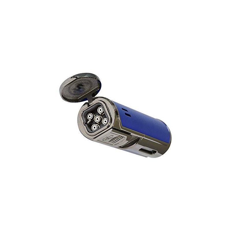 Rocky Patel Envoy Collection Cigar Lighter (Gunmetal and Blue)