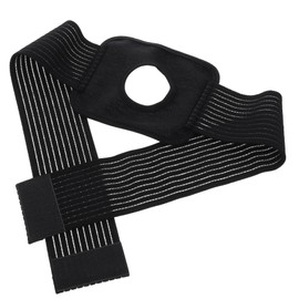 SAFIGLE Elastic Ankle Brace with Cooling Bag Strap Ice Pack Holder for Ankle Sprains Lightweight and Breathable Design for Outdoor Activities Black