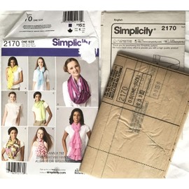 Simplicity Womens Scarves, 8 Variations Designed by Andrea Schewe for Simplicity Pattern 2170