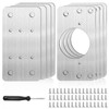 Pack of 8 Hinge Repair Kit, 9 x 5 cm