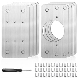 Pack of 8 Hinge Repair Kit, 9 x 5 cm Repair Piece for Side Hinge Plate, Cabinet Door Repair Plate, Cabinet Hinge Hinges, Hinge Repair Kit, Cabinet Hinges