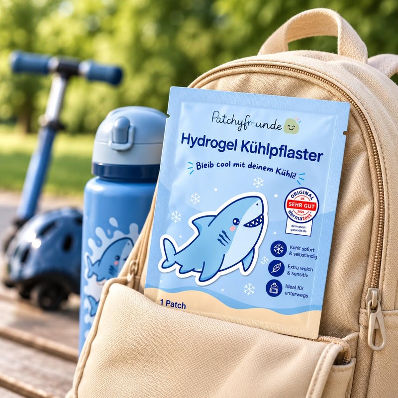 Hydrogel Cooling Plasters for Children from 2 Years, Instant Cooling