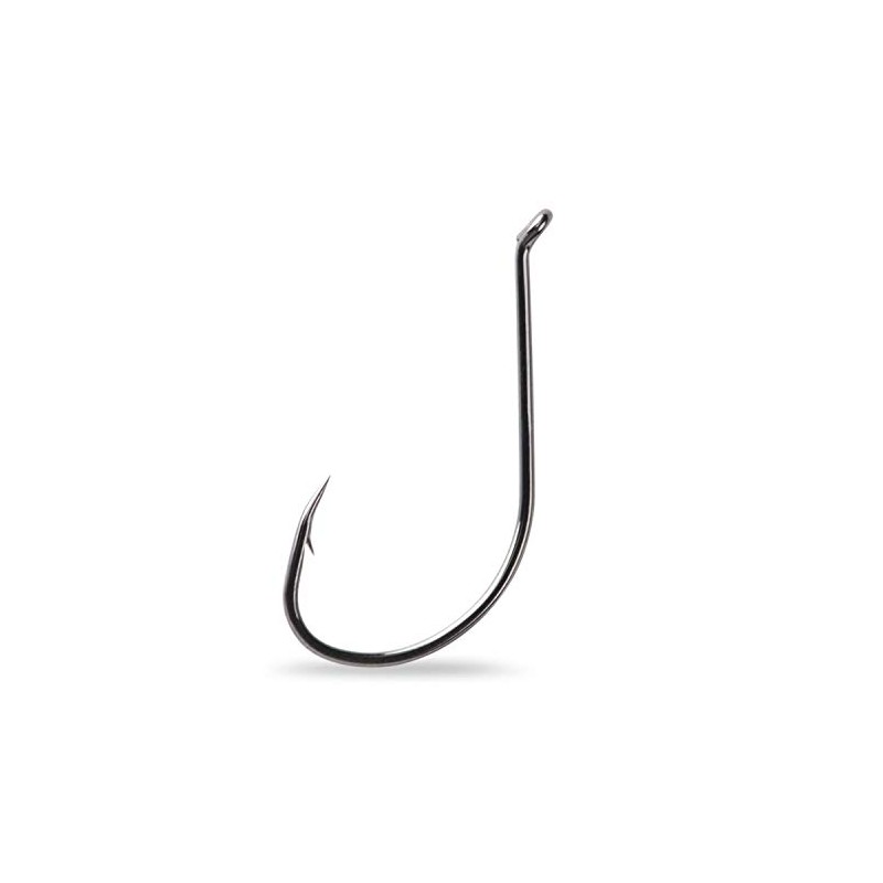 Mustad Select 1X Finesse Hook (10 Pack), Black/Nickel, Size 2/0