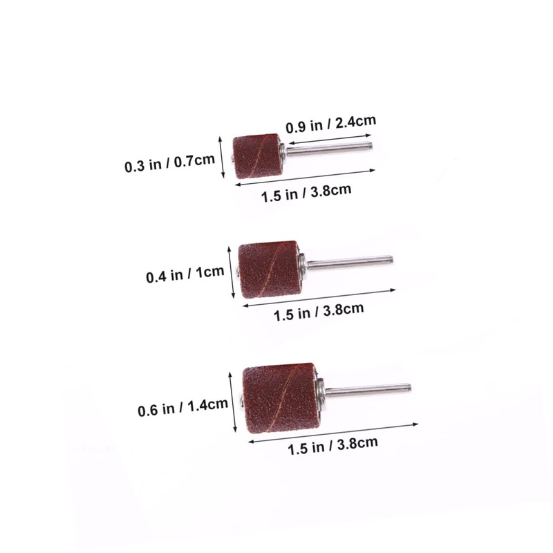 ULTECHNOVO 306pcs Sanding Drum Bands Nail Drill Kit Includes Sleeves