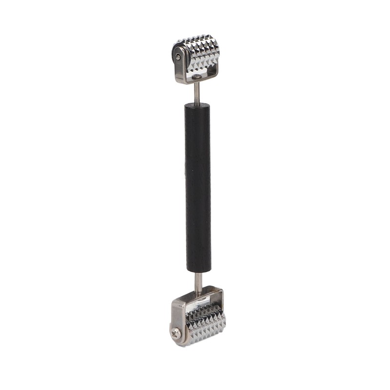 Face Massage Derma Roller Double Head Metal Ridged Derma Roller