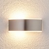 Lindby 'Pacon' (Splash-proof (Modern) in Aluminium Stainless Steel (1 Bulb,