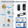 Keyless Door Lock with Handle Set - SMONET WiFi Fingerprint