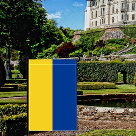 12×18 Inch Ukraine Garden Flag,30×45CM Ukrainian Garden Decor,Double Side Digital Printed 210D Polyester Decoration For Garden Patio