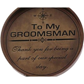 Antique Nautical Vintage Directional Magnetic Compass with Famous Scripture Quote Engraved Baptism Gifts with Leather Case or Wooden Case for Loved Ones, Son, Father, Love, Partner, Spouse, Fiancé.