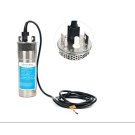 Amarine Made 12V DC 3.2GPM 230 Ft Solar Water Pump Submersible Deep Well Water Pump Stainless