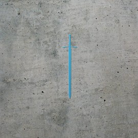 Decal Stickers of Sword Celtic Fantasy (Azure Blue) (Set of 2) Premium Waterproof Vinyl Decal Stickers for Laptop Smartphone Car Dirt Bike Wall Room Mason Jar Bathtub Door - ANDstic781910BE