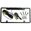 BLACK LICENSE PLATE FRAME WITH IR NIGHT VISION COLOR FRONT