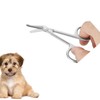 Professional Curved Nose Hair Scissors, Stainless Steel, Precision Grooming Tool
