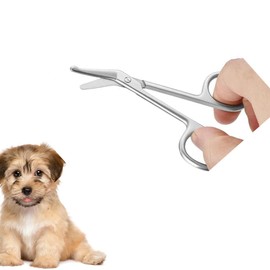 Professional Curved Nose Hair Scissors, Stainless Steel, Precision Grooming Tool