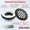Enhon 4.25" OD Shower Drain Assembly, Snap in Shower Base