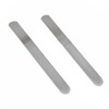 2 PCS Metal Nail File Set, Dual Sided Coarse and