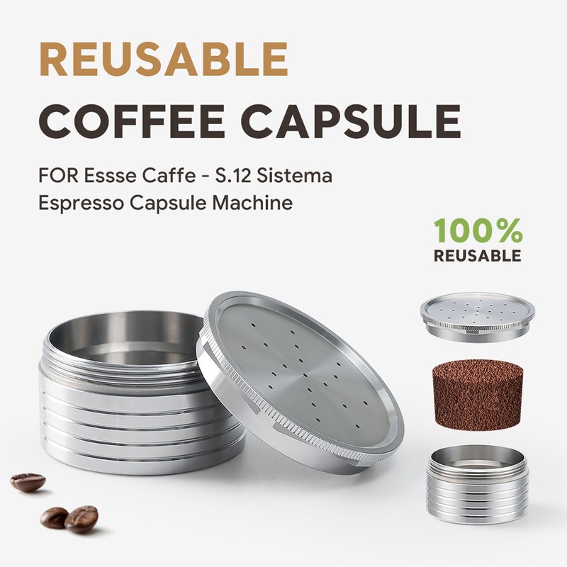 Reusable Coffee Capsule Stainless Steel Refillable Coffee Pod for Coffee