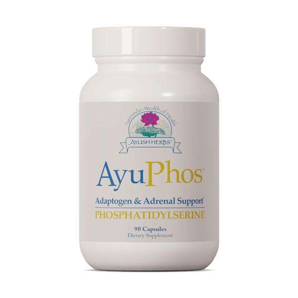 Ayush Herbs AyuPhos, Soy-Free Phosphatidylserine Brain Supplement, Powerful Memory and Mood Support, Promotes Athletic Recovery, 90 Vegetarian Capsules