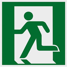 Champion Sign – 150 x 150 mm photoluminescent Sign/Information Sign/Brigade Path/Escape Emergency Exit and Safety Marking/Industry Marking, 503800