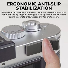 MOTOQUEEN for LEICA M11 Thumb Grip Hot Shoe Thumb Up Grip for Leica M-series (compatible with M11 M10 M240 models)