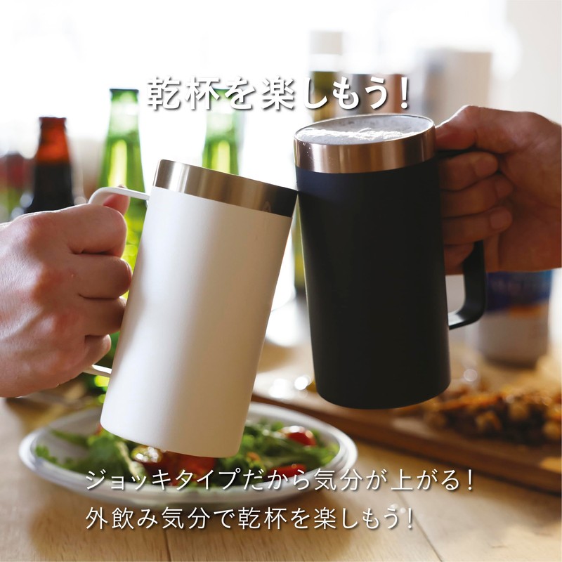CBJAPAN UCA Tumbler, 16.9 fl oz (500 ml), Black, Vacuum