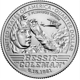 2023 P & D American Women Quarters - Bessie Coleman - UNC - US Mint