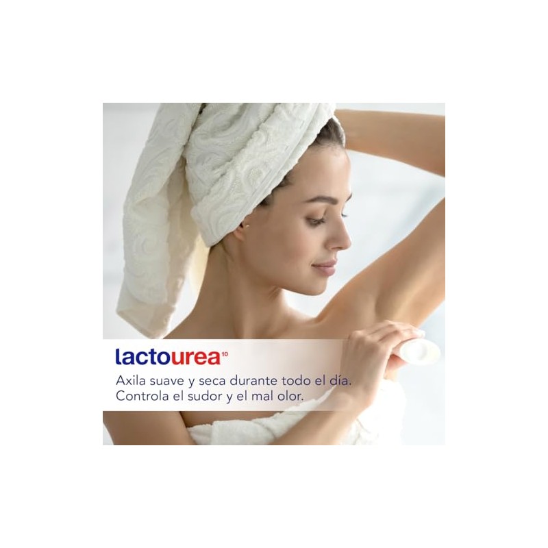 Lactovit Lactourea Desodorante en Barra, reparador piel seca extra seca,