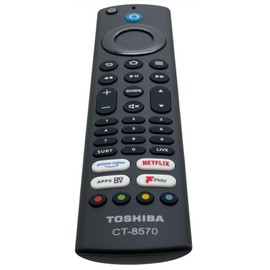 Original Fire Replacement TV Remote Control for Toshiba CT-8570 RC39178 Compatible With 43UF3D53DB 50UF3D53DB 55UF3D53DB 65UF3D53DB 43UF3D63DA 65UF3D63DA Smart 4K Ultra HD HDR LED LCD