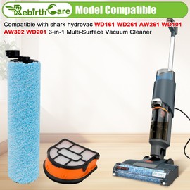 Rebirthcare Wd201 Wd161 Replacement Parts for Shark Hydrovac Messmaster Wet Dry Corded Vacuum Cleaner Wd161 Wd261 Aw261 Wd101 Aw302 Wd201, Shark Hydrovac Replacement Roller