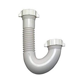 Master Plumber 321-489 MP Lavatory Drain J-Bend, White