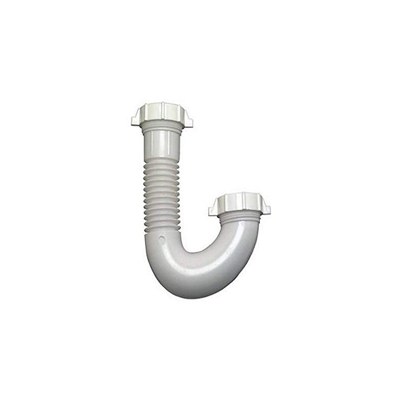 Master Plumber 321-489 MP Lavatory Drain J-Bend, White