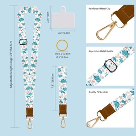 Phone Lanyard Crossbody Phone Strap Turtle Cell Phone Lanyard for Around The Neck Shoulder Wristlet Strap