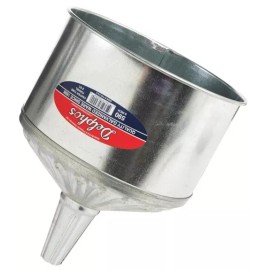 SK S & K P Delphos # 590 8 Quart Galvanized Steel Farm Auto Truck Heavy Duty Funnel - 3 Funnels