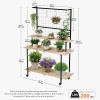 Unbranded Heavy Duty Plant Stand with Wheels Display Shelf Decor