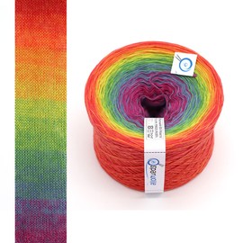 Bobble Special Editions, Colour Gradient Yarn 267 g 4-Ply 1000 m for Knitting and Crochet (Summer Rainbow – 200)