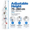 4-Tier Corner Shower Organizer for Bathroom Storage – Adjustable Tension