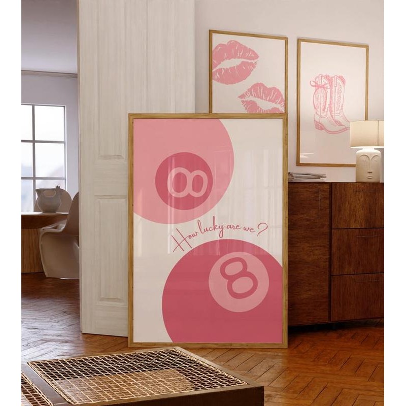 How Lucky Are We, Trendy Kisses Wall Art, Lucky 8