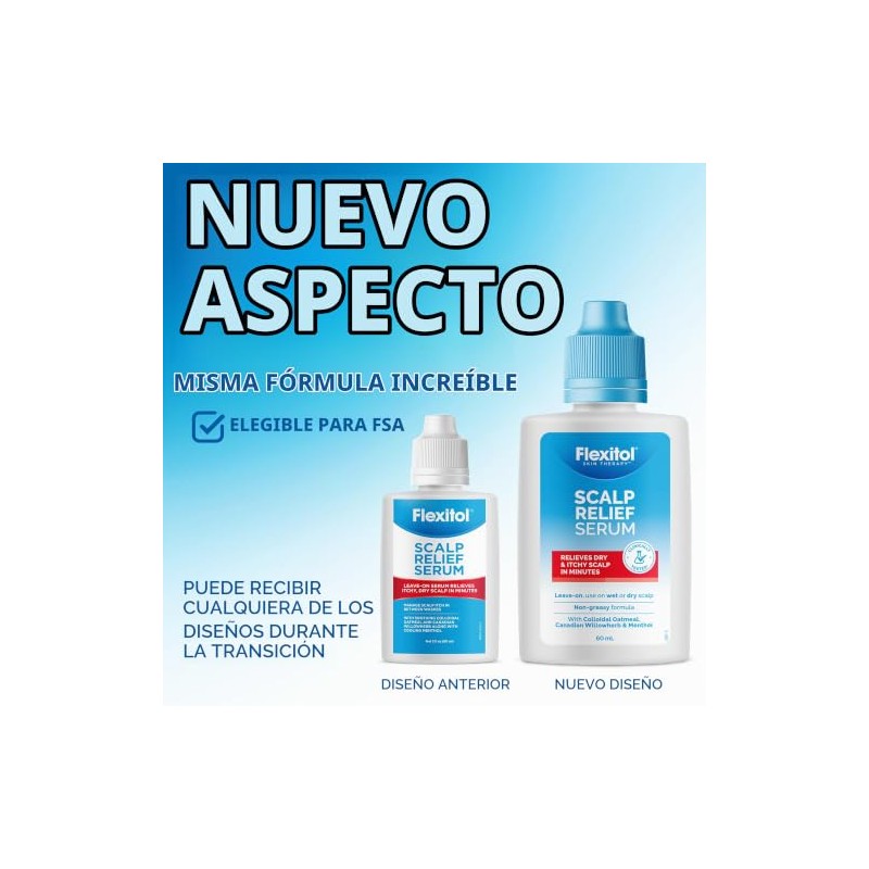 Flexitol Suero de Alivio para Cuero Cabelludo con 2 Avena