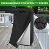 Guisong Refrigerator Cover, Waterproof&Dustproof Cover for Protecting Upright Freezers/Beverage Refrigerator-Suitable
