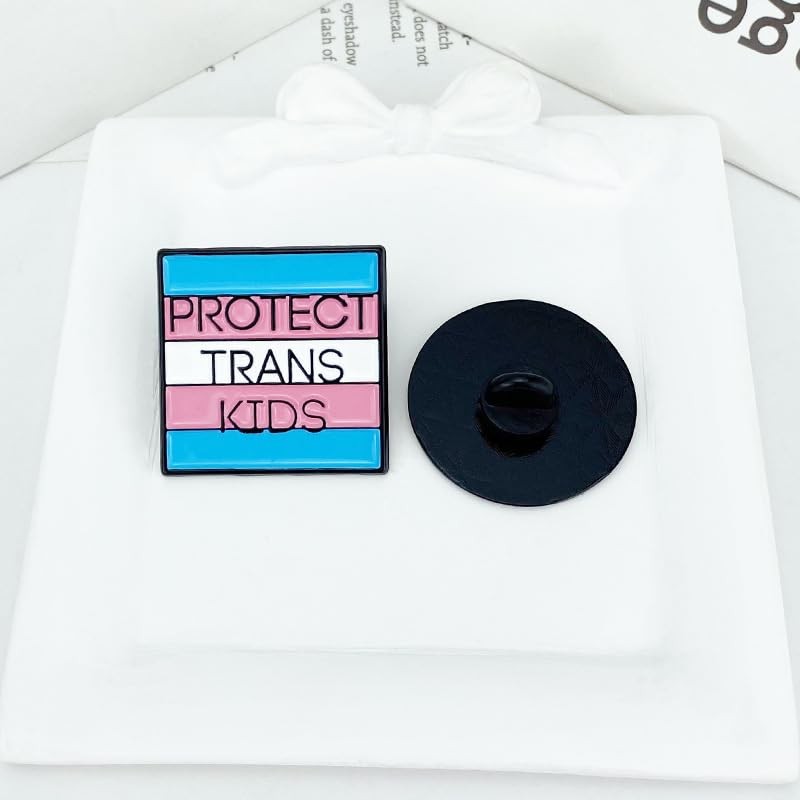 Support Trans Rights Enamel Pins - Protects Trans Kids and