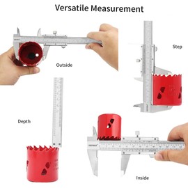 Professional Stainless Steel Vernier Caliper 0-150mm Sliding Gauge Measurement Tool Inside Outside Depth Step Micrometer Measuring