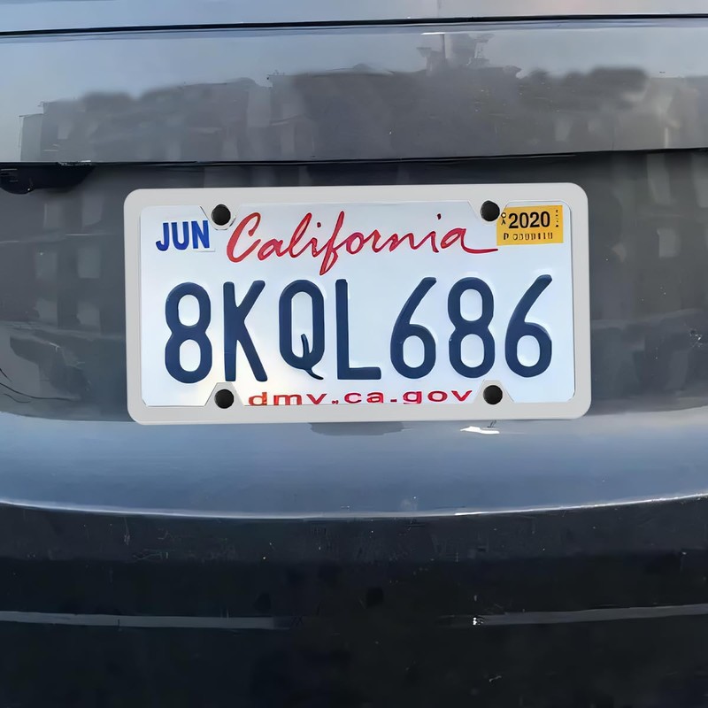 Sandfren Car License Plate Bracket Holder, Stainless Steel Vehicle Tag