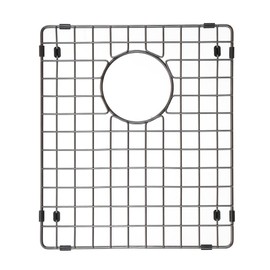 Starstar Sinks Protector Matte Black 304 Stainless Steel Kitchen Sink Bottom Grid, Rack (14 Length x 17 Width)