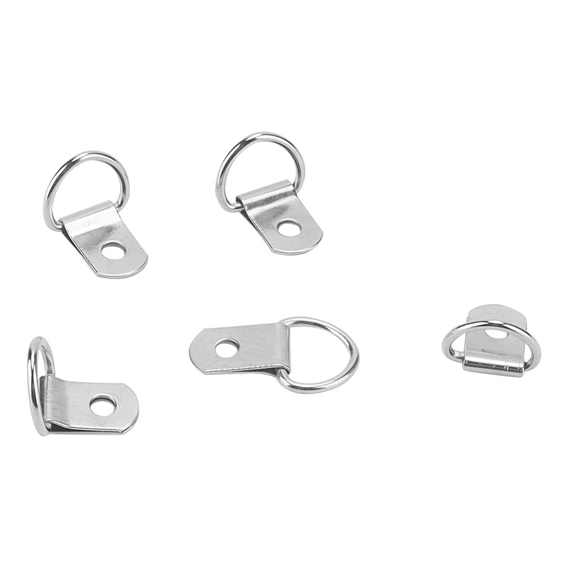 100 PCS D Rings Hooks, D Rings Picture Hangers with