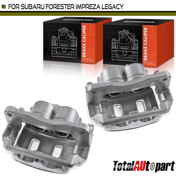Unbranded 2x Disc Brake Caliper w/Bracket Front for Subaru Forester Impreza