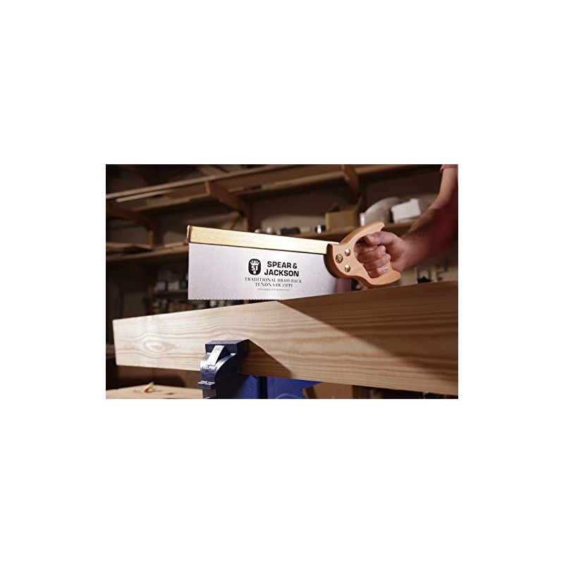 Spear & Jackson 9540B-91 Traditional Brass Back Tenon Saw, 10"